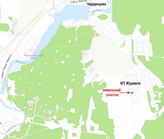 к.п. Журавли (городской округ Сысертский, с. Черданцево) - фото земельного участка (3)
