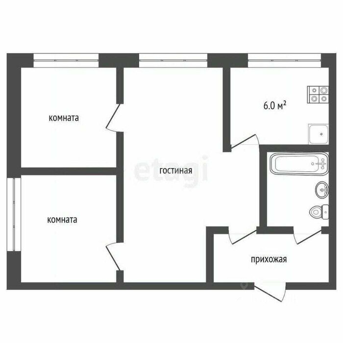 Екатеринбург, ул. Комвузовская, 11 (Втузгородок) - фото квартиры (2)