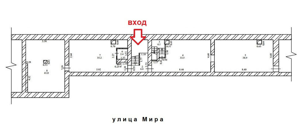 Екатеринбург, ул. Мира, 36 (Втузгородок) - фото торговой площади (6)