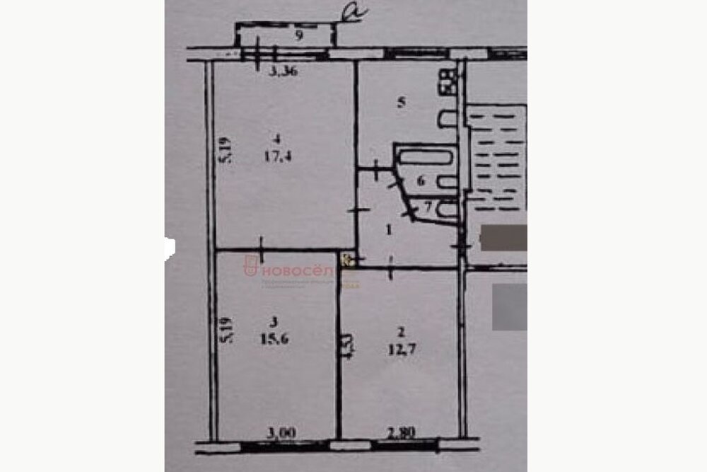 с. Новоалексеевское, ул. 8 Марта, 33Б (городской округ Первоуральск) - фото квартиры (1)