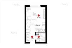 Екатеринбург, ул. Амундсена, 130/1, ЖК “PROGRESS Встречный” (Дом 1) (Академический) - фото квартиры