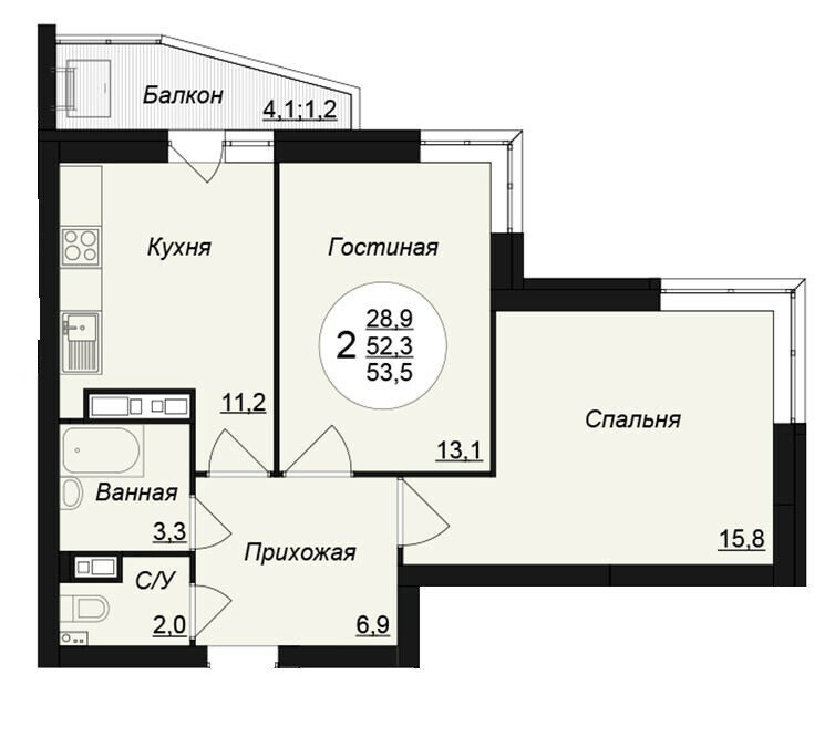 Екатеринбург, ул. Патриса Лумумбы, 63 (Вторчермет) - фото квартиры (2)