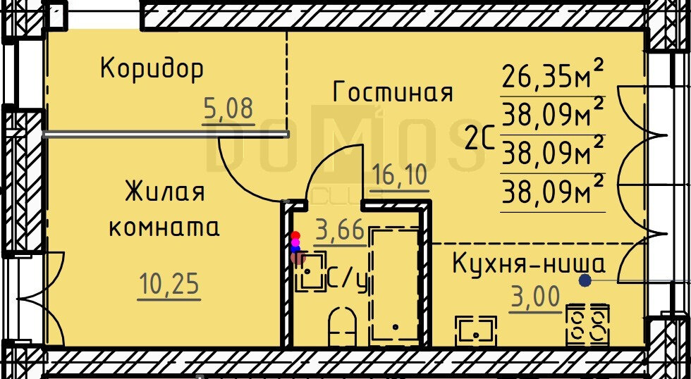 Екатеринбург, ул. кв-л, 45, стр. 1.3А, ЖК «ТвояПривилегия» (Дом 1.3) - фото квартиры (2)