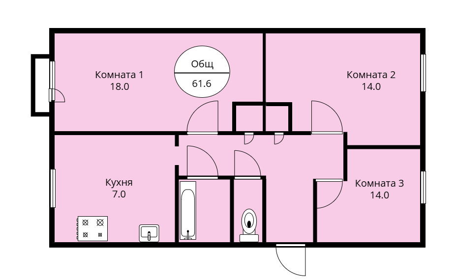 г. Березовский, ул. Анучина, 4 (городской округ Березовский) - фото квартиры (1)
