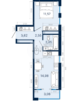 Екатеринбург, ул. Куйбышева, 106 Б (Шарташский рынок) - фото квартиры (3)