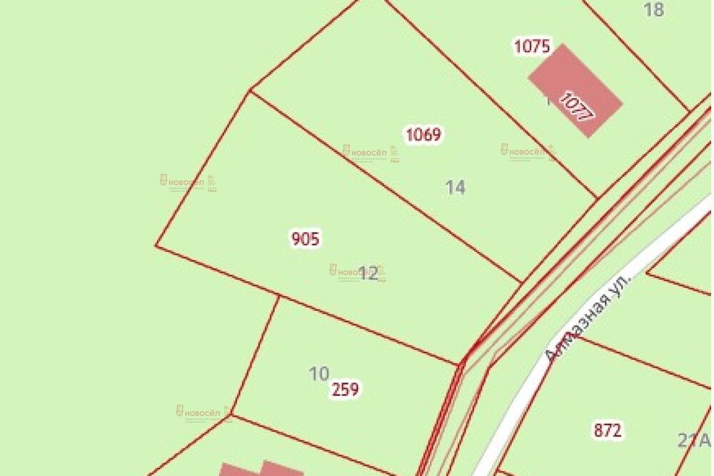 с. Кунгурка, ул. Алмазная, 12 (городской округ Ревда) - фото земельного участка (1)