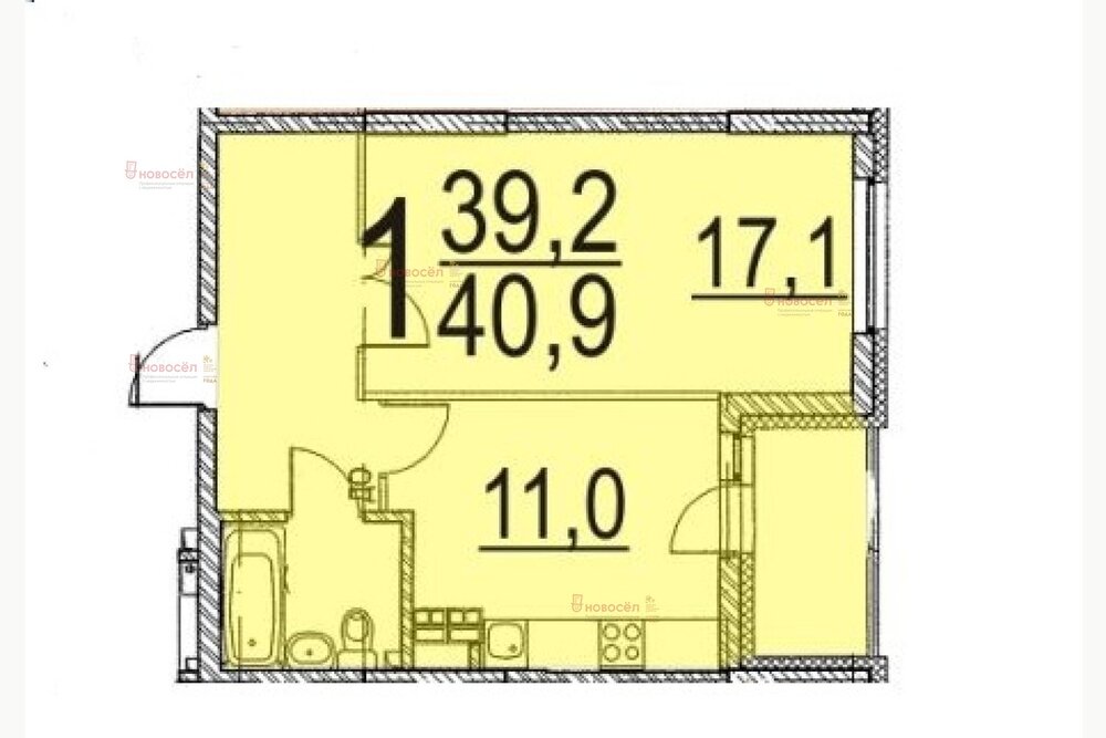 Екатеринбург, ул. Вильгельма де Геннина, 47 (Академический) - фото квартиры (2)