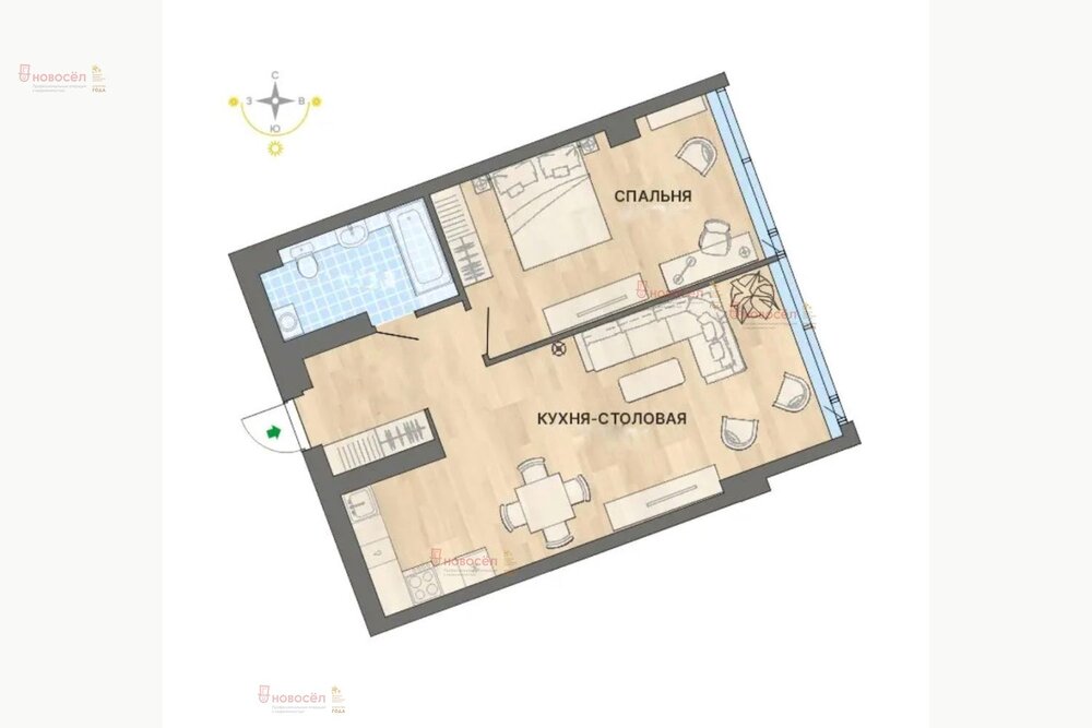 Екатеринбург, ул. Маршала Жукова, 16, ЖК Re:Volution Towers (Центр) - фото квартиры (1)