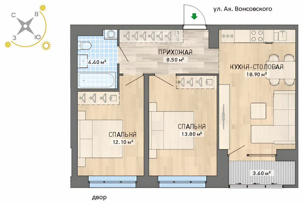 Екатеринбург, ул. Академика Вонсовского, 19 (УНЦ) - фото квартиры (8)