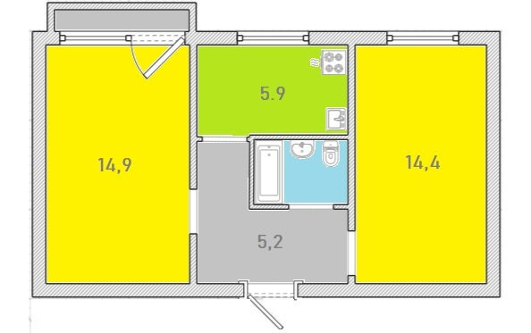 Екатеринбург, ул. Мира, 37 а (Северка) - фото квартиры (7)