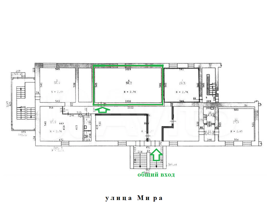 Екатеринбург, ул. Мира, 50 (Втузгородок) - фото торговой площади (3)