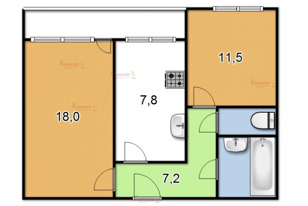 Екатеринбург, ул. Бардина, 25/1 (Юго-Западный) - фото квартиры (1)
