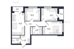 Екатеринбург, ул. Крауля, 179/4.1.1.27, Проект-достояние Русь (ВИЗ) - фото квартиры