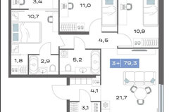 Екатеринбург, ул. Ландау, 7 (Академический) - фото квартиры