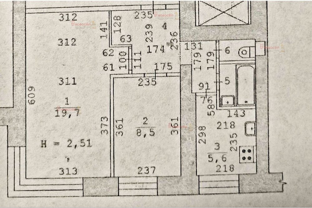 Екатеринбург, ул. Карла Маркса, 60 (Центр) - фото квартиры (1)