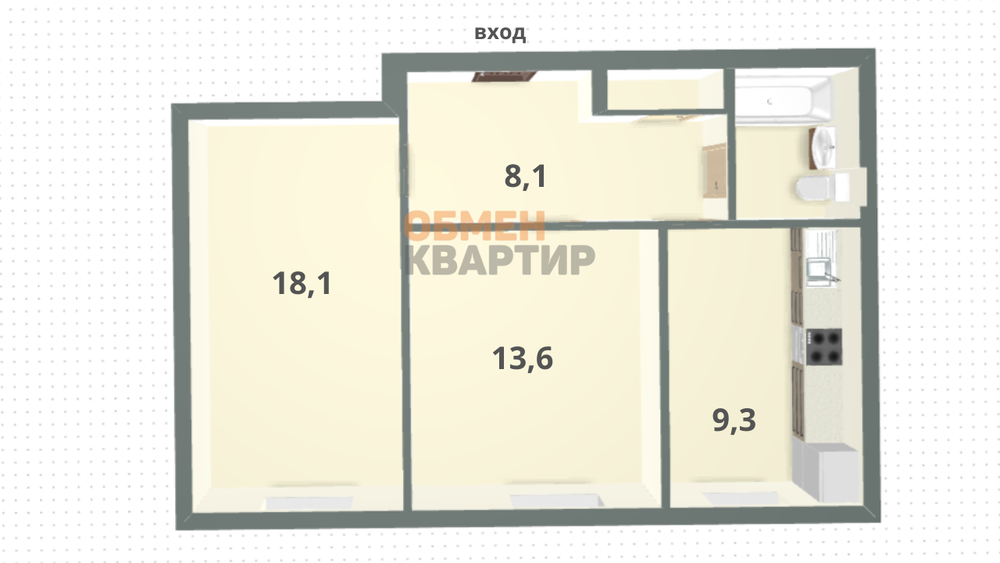 Екатеринбург, ул. Первомайская, 70 (Втузгородок) - фото квартиры (3)