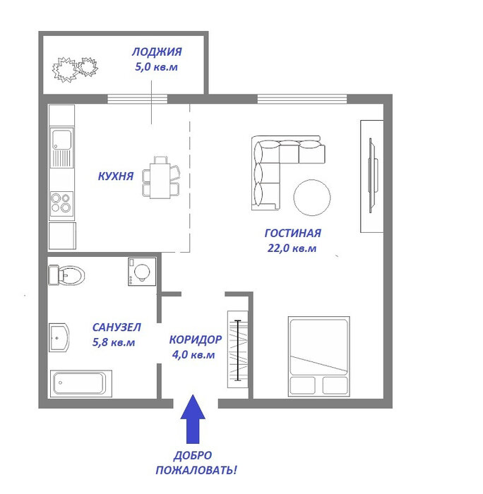 Екатеринбург, ул. Круговая, 18 (Рудный) - фото квартиры (1)