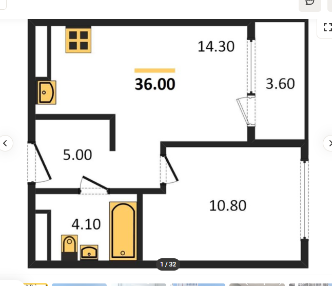 Екатеринбург, ул. Крауля, 105/1 (ВИЗ) - фото квартиры (2)