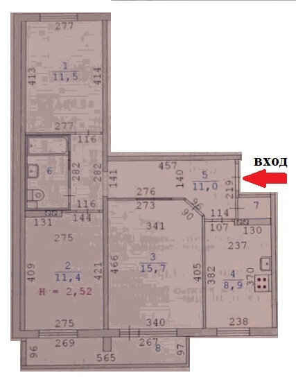 Екатеринбург, ул. Академика Бардина, 5/1 (Юго-Западный) - фото квартиры (2)