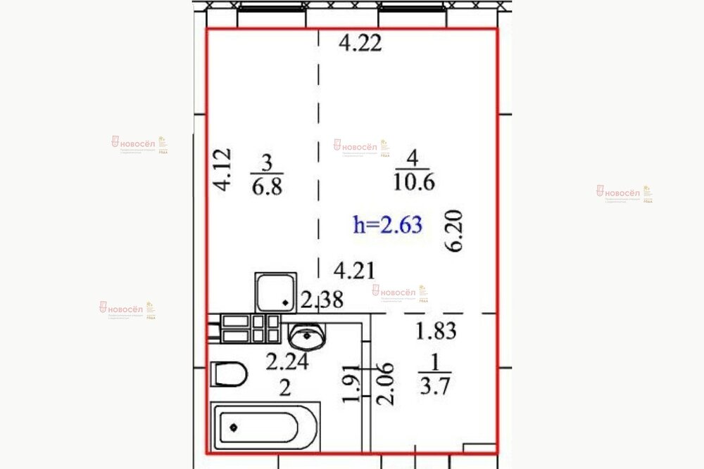 Екатеринбург, ул. Шолохова, 2/2 (Лечебный) - фото квартиры (1)