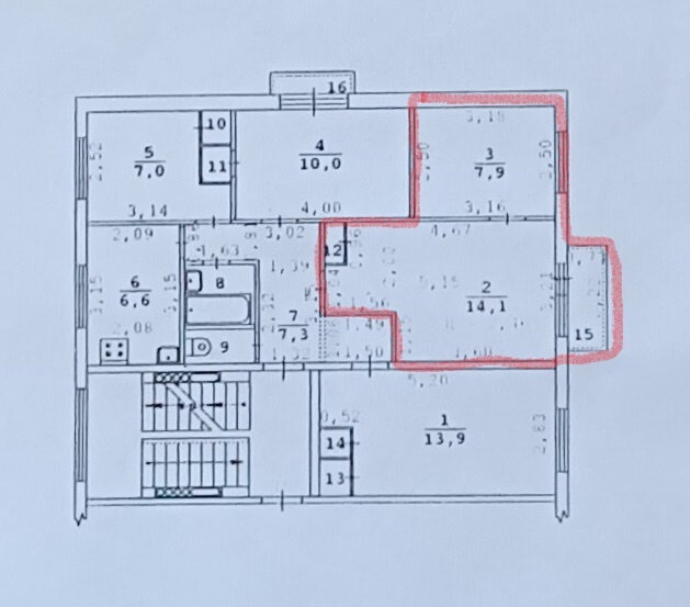 Екатеринбург, ул. Посадская, 40 к 1 (Юго-Западный) - фото комнаты (2)