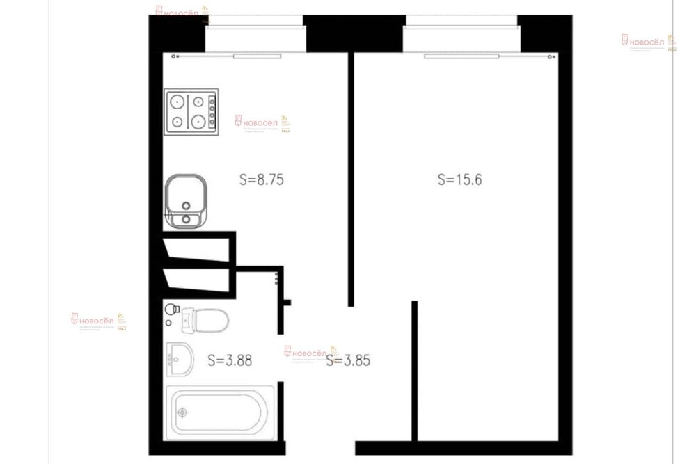 Екатеринбург, ул. микрорайон Светлый, 12 (Уктус) - фото квартиры (1)