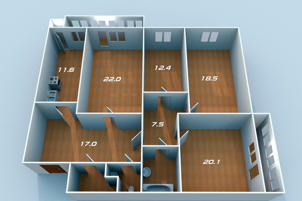 Екатеринбург, ул. Энгельса, 19 (Центр) - фото квартиры (2)