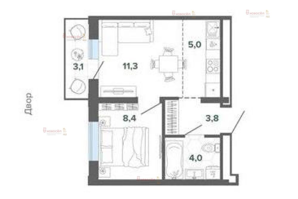 Екатеринбург, ул. Шаумяна, 20 (Юго-Западный) - фото квартиры (1)