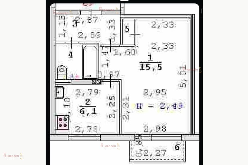 Екатеринбург, ул. Ляпустина, 60 (Вторчермет) - фото квартиры (1)