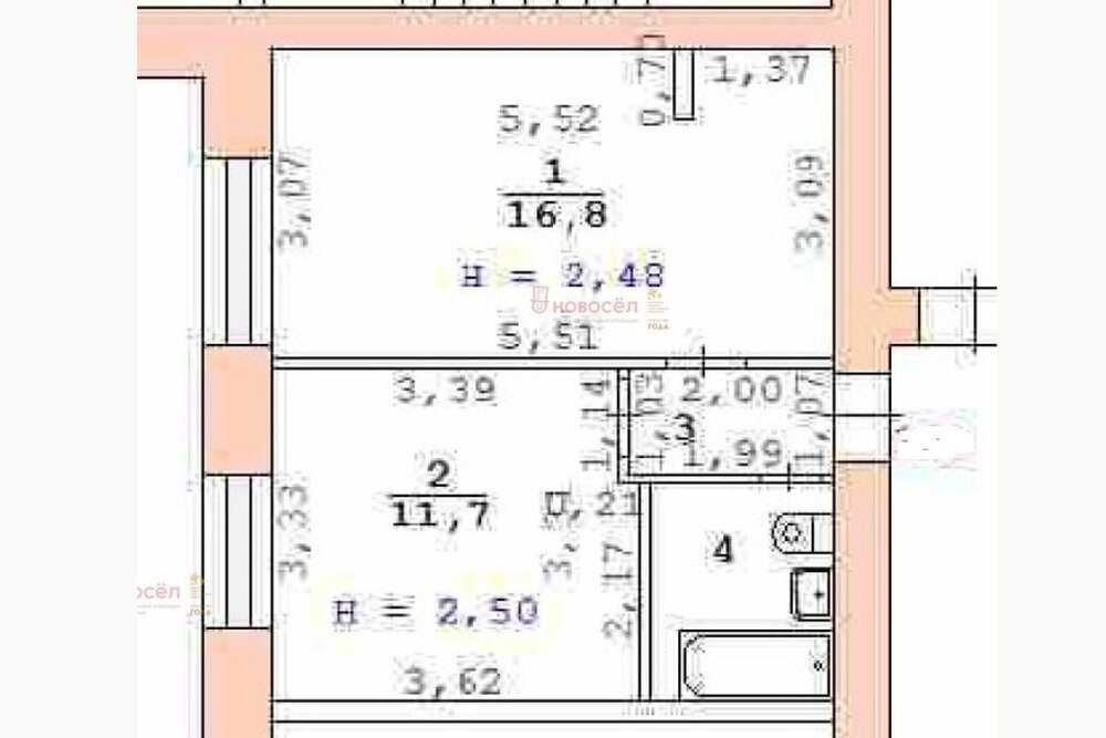 Екатеринбург, ул. Крауля, 11 (ВИЗ) - фото комнаты (1)