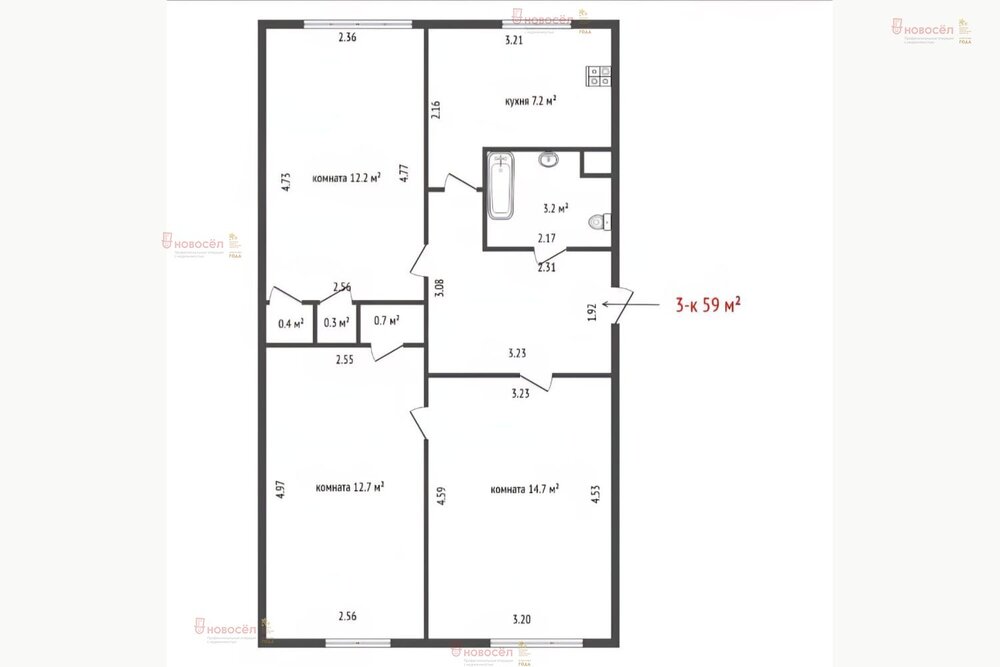 Екатеринбург, ул. Ясная, 24 (Юго-Западный) - фото квартиры (1)