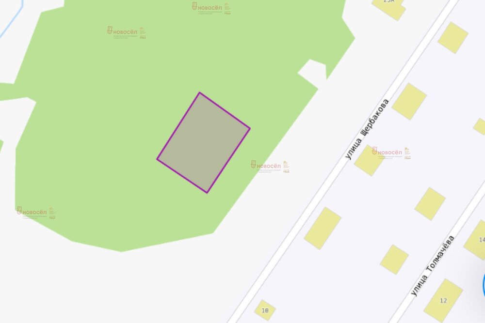 г. Первоуральск, ул. Щербакова, 17а (городской округ Первоуральск) - фото земельного участка (2)