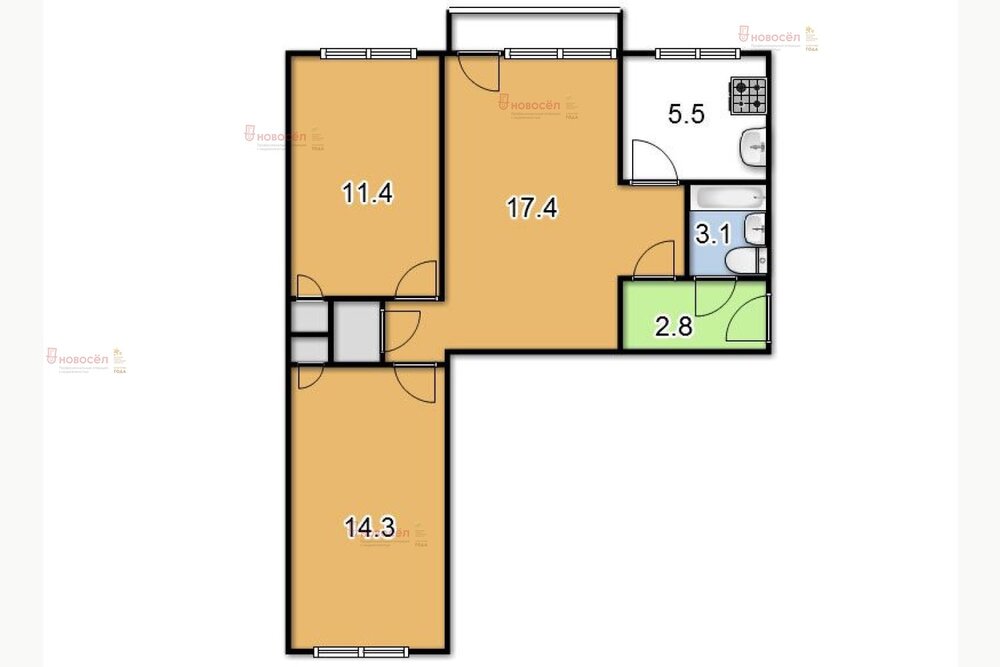 Екатеринбург, ул. Главная, 17 (Втузгородок) - фото квартиры (1)