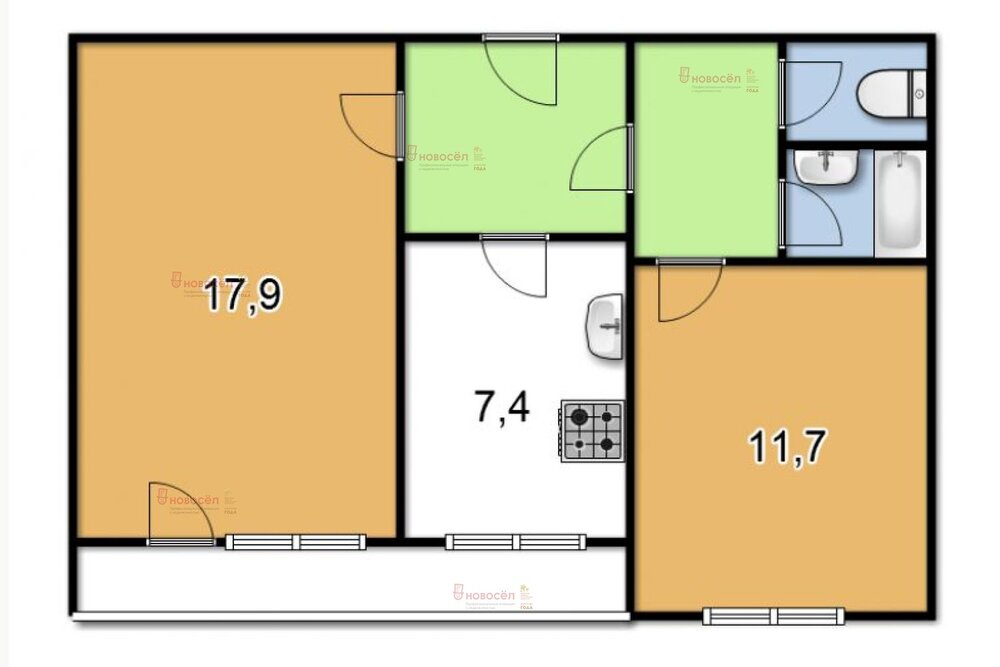 Екатеринбург, ул. Начдива Онуфриева, 12 (Юго-Западный) - фото квартиры (1)