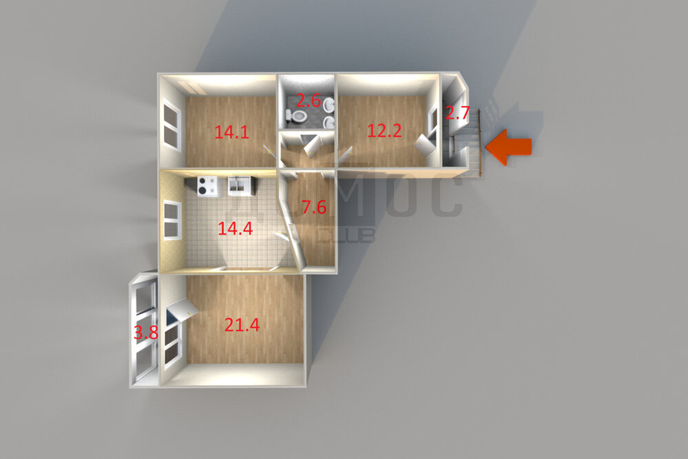 Екатеринбург, ул. Ломоносова, 59А (Уралмаш) - фото квартиры (2)