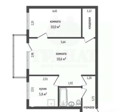 Екатеринбург, ул. Комсомольская, 19 (Втузгородок) - фото квартиры (3)