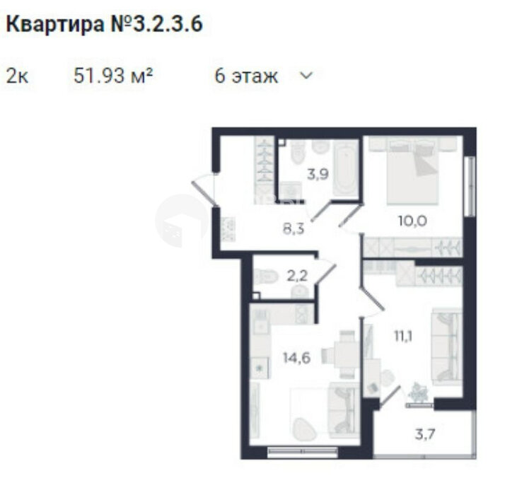 Екатеринбург, ул. Мамина-Сибиряка, 36б/2 (Центр) - фото квартиры (1)