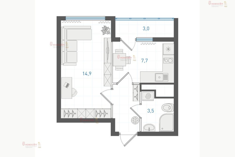 Екатеринбург, ул. Академика Вонсовского, 93 (Академический) - фото квартиры (7)