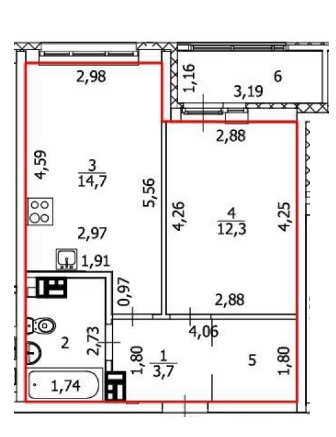 Екатеринбург, ул. Металлургов, 63/2 (ВИЗ) - фото квартиры (2)