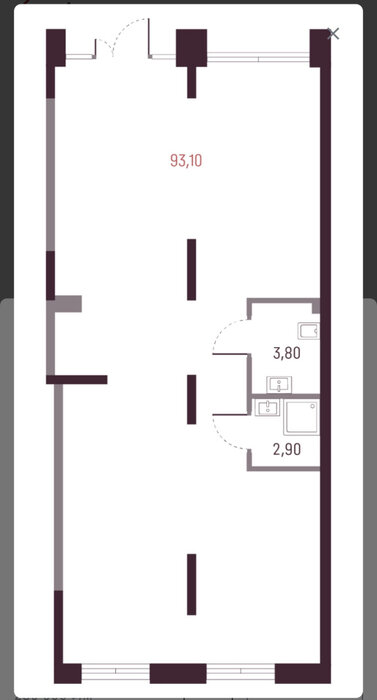 Екатеринбург, ул. Академика Вавилова, 9 - фото торговой площади (2)