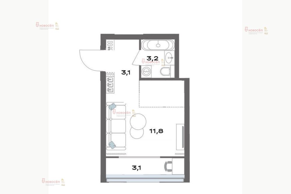 Екатеринбург, ул. Академика Парина, 13 (Академический) - фото квартиры (1)