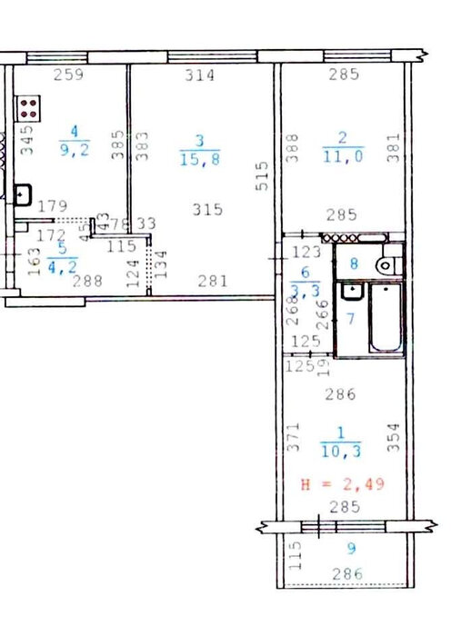 Екатеринбург, ул. 40-летия Комсомола, 26 (ЖБИ) - фото квартиры (1)