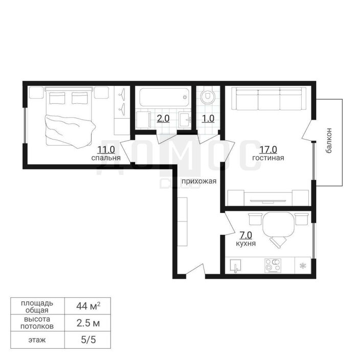 Екатеринбург, ул. Мостовая, 53 (УНЦ) - фото квартиры (1)