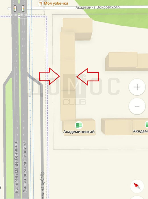 Екатеринбург, ул. Вильгельма де Геннина, 23 (Академический) - фото торговой площади (4)