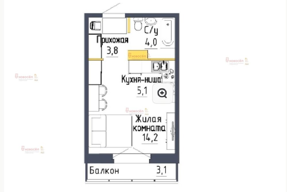 Екатеринбург, ул. Тюльпановая, 11 (Уралмаш) - фото квартиры (1)