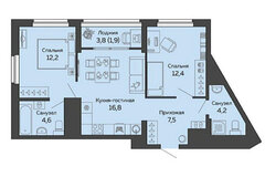 Екатеринбург, ул. 8 Марта, 204г/1 (Ботанический) - фото квартиры