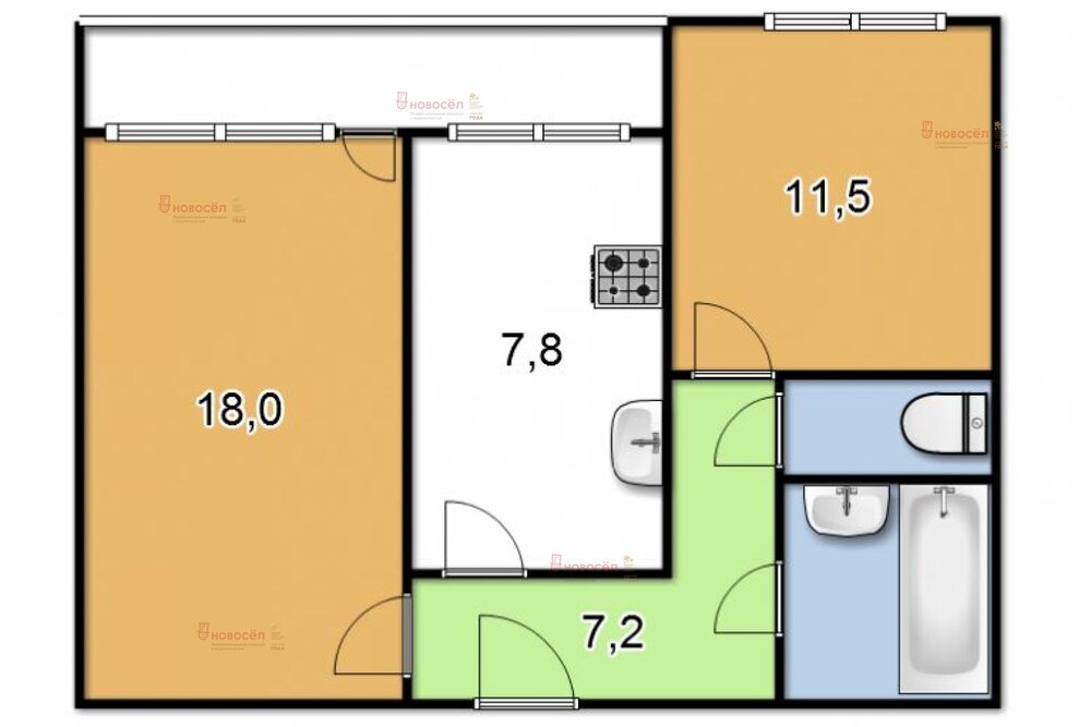 Екатеринбург, ул. Бебеля, 146 (Новая Сортировка) - фото квартиры (1)