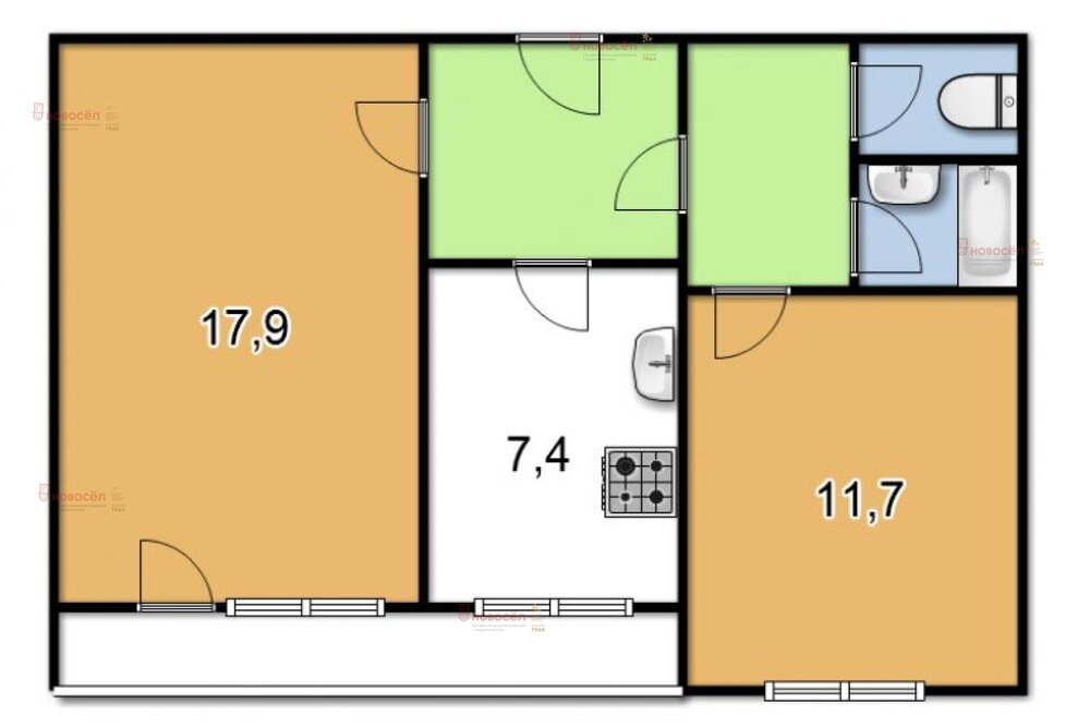 Екатеринбург, ул. Седова, 17/2 (Новая Сортировка) - фото квартиры (1)