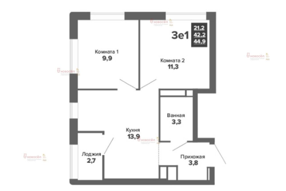 Екатеринбург, ул. Пехотинцев, 2/в (Новая Сортировка) - фото квартиры (1)