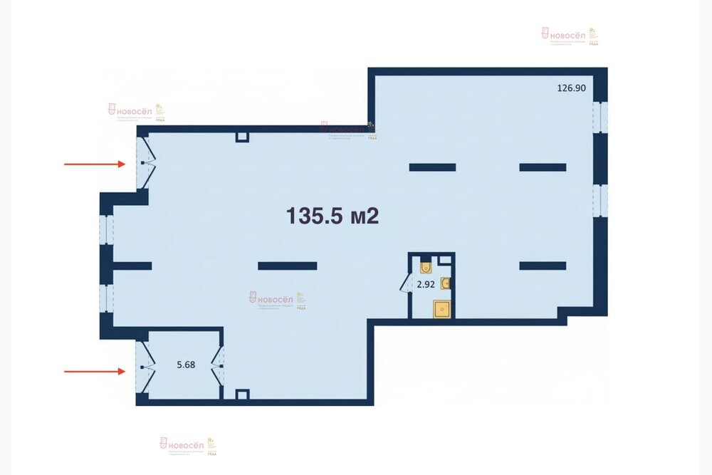 Екатеринбург, ул. Краснолесья, 96 (Академический) - фото торговой площади (1)
